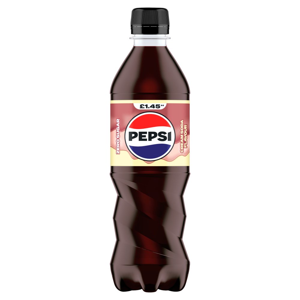 Pepsi Cola Cream Soda Flavour Bottle 500ml 500ml × 12 × 1