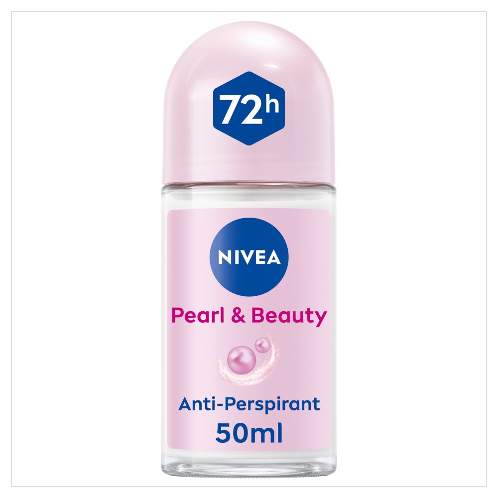NIVEA 72h Pearl & Beauty Anti-Perspirant Roll-on 50ml 50ml × 6 × 1