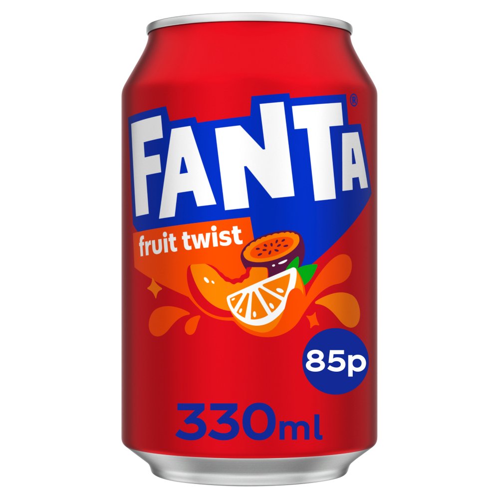 Fanta Fruit Twist 330ml 85p 330ml × 24 × 1