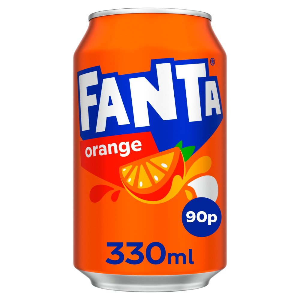 Fanta Orange 90p 330ml Can 330ml × 24 × 1
