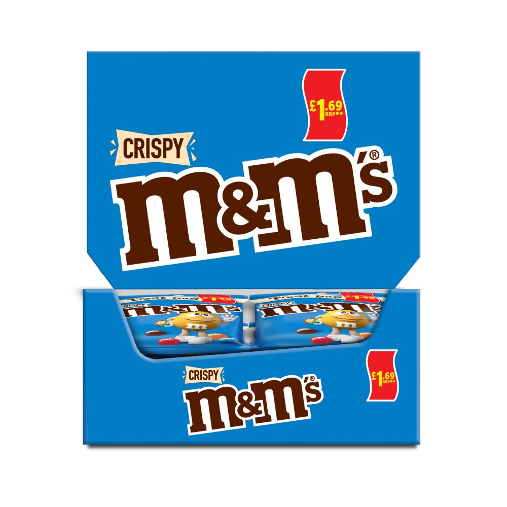 M&M’S Crispy Milk Chocolate Bag   77g × 16 × 1