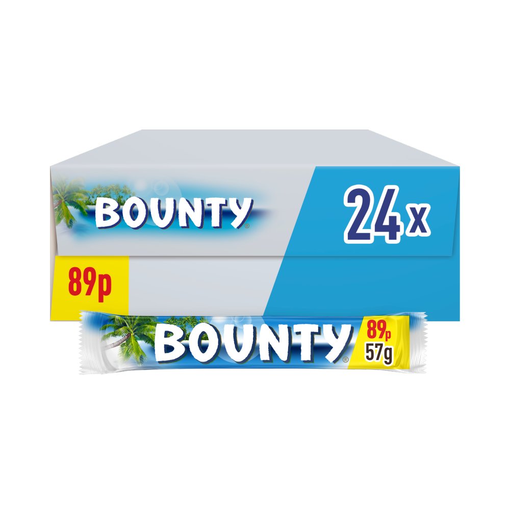 Bounty Coconut Milk Chocolate Bar 57g   Std × 24 × 1