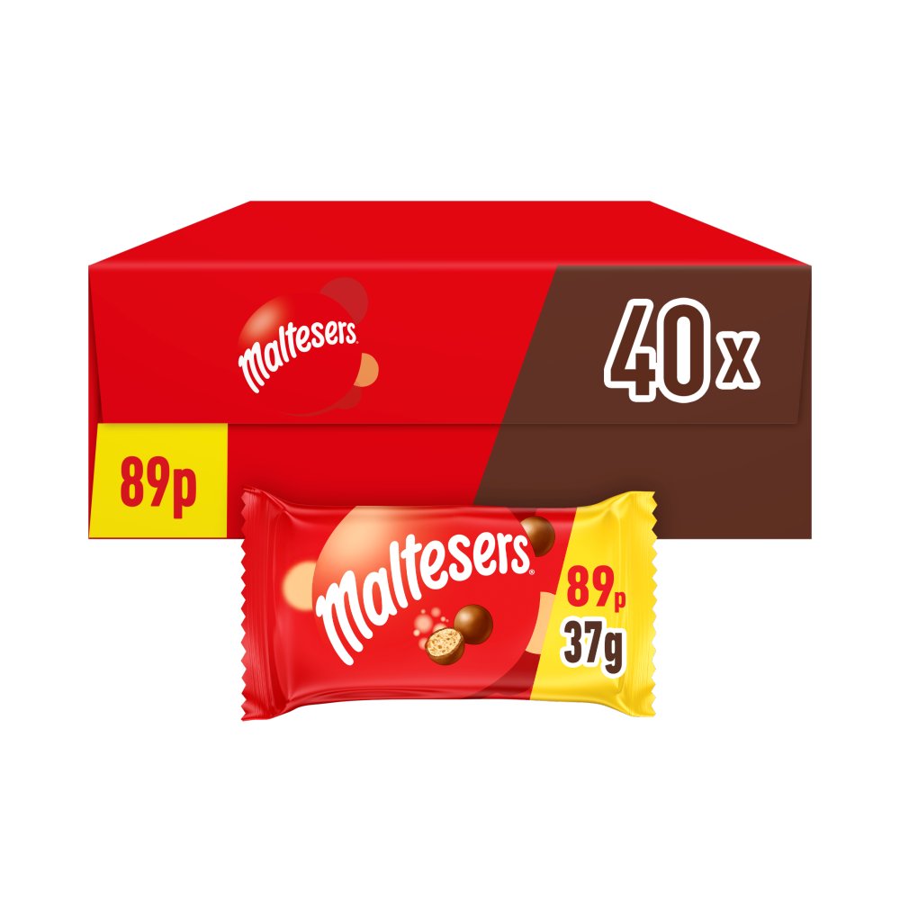 Maltesers Milk Chocolate Bag 37g   37g × 40 × 1