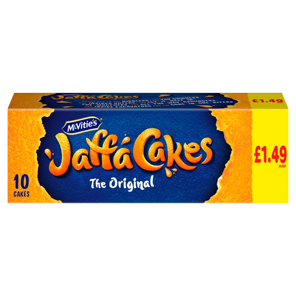 McVitie’s Jaffa Cakes Original Chocolate Biscuits 10 Cakes , 110g 110g × 12 × 1