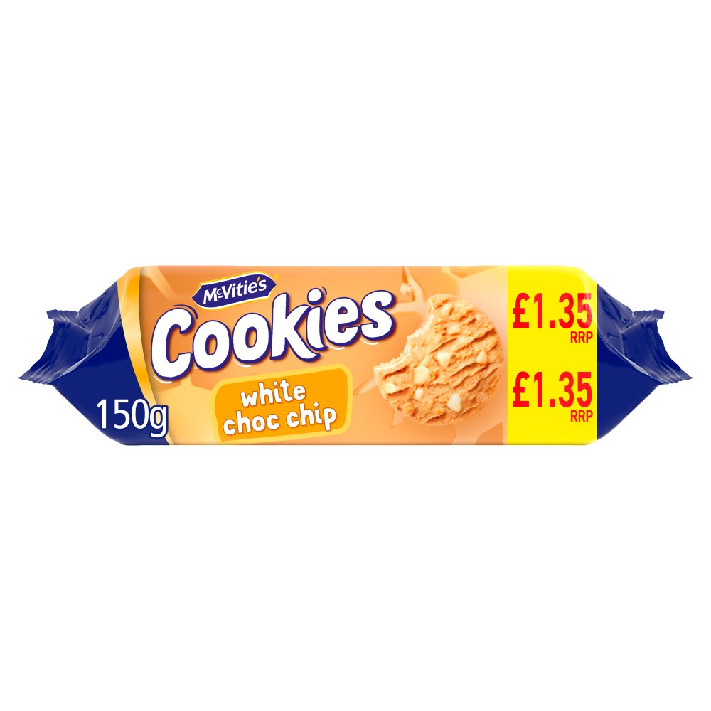 McVitie’s The Chunky One White Choc Chip Cookies 150g 150g × 12 × 1