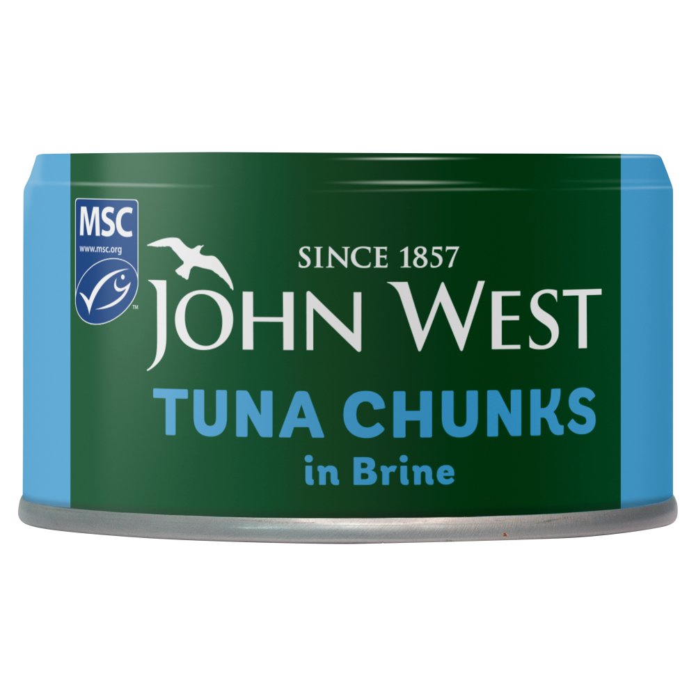 John West Tuna Chunks in Brine MSC 125g (102g drained) 125g × 12 × 1