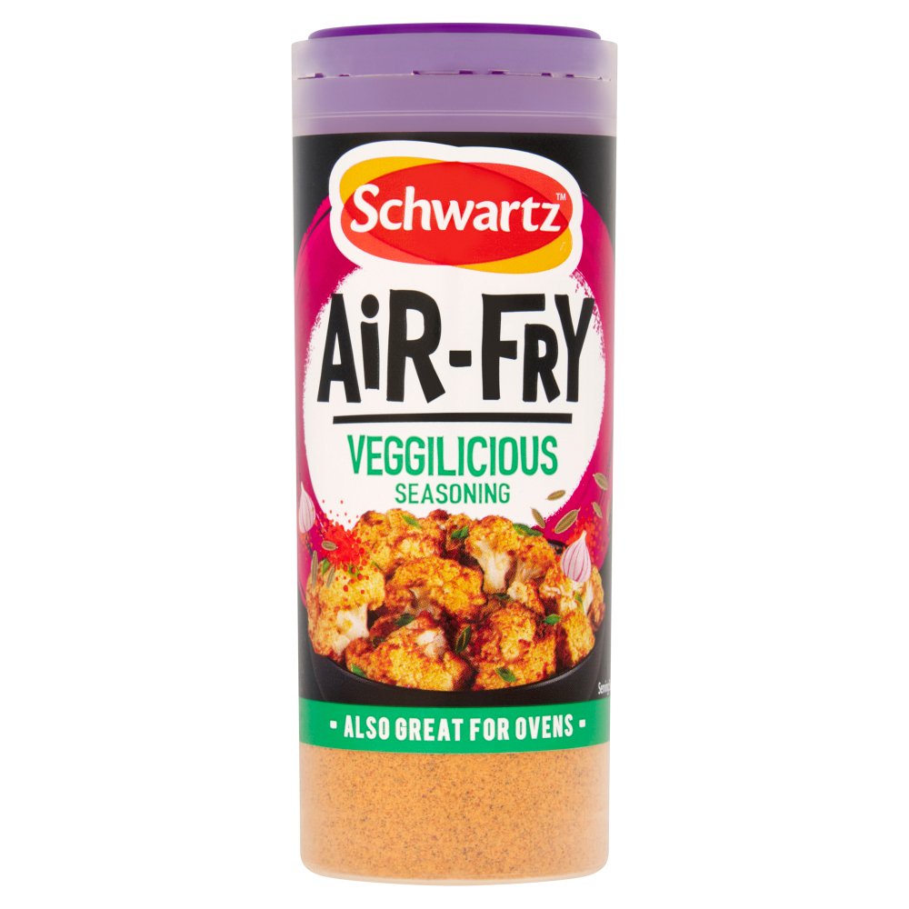 Schwartz Air Fryer Vegetable Seasoning Drum 125g 125g × 6 × 1