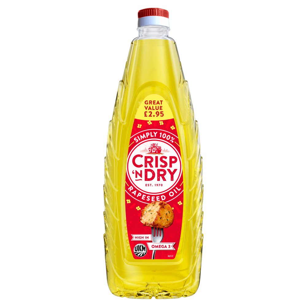 Crisp ‘n Dry Rapeseed Oil 1 Litre 1Ltr × 8 × 1