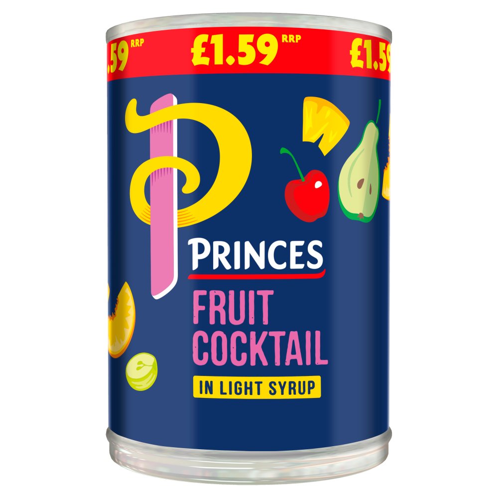 Princes Fruit Cocktail in Light Syrup 410g 410g × 6 × 1