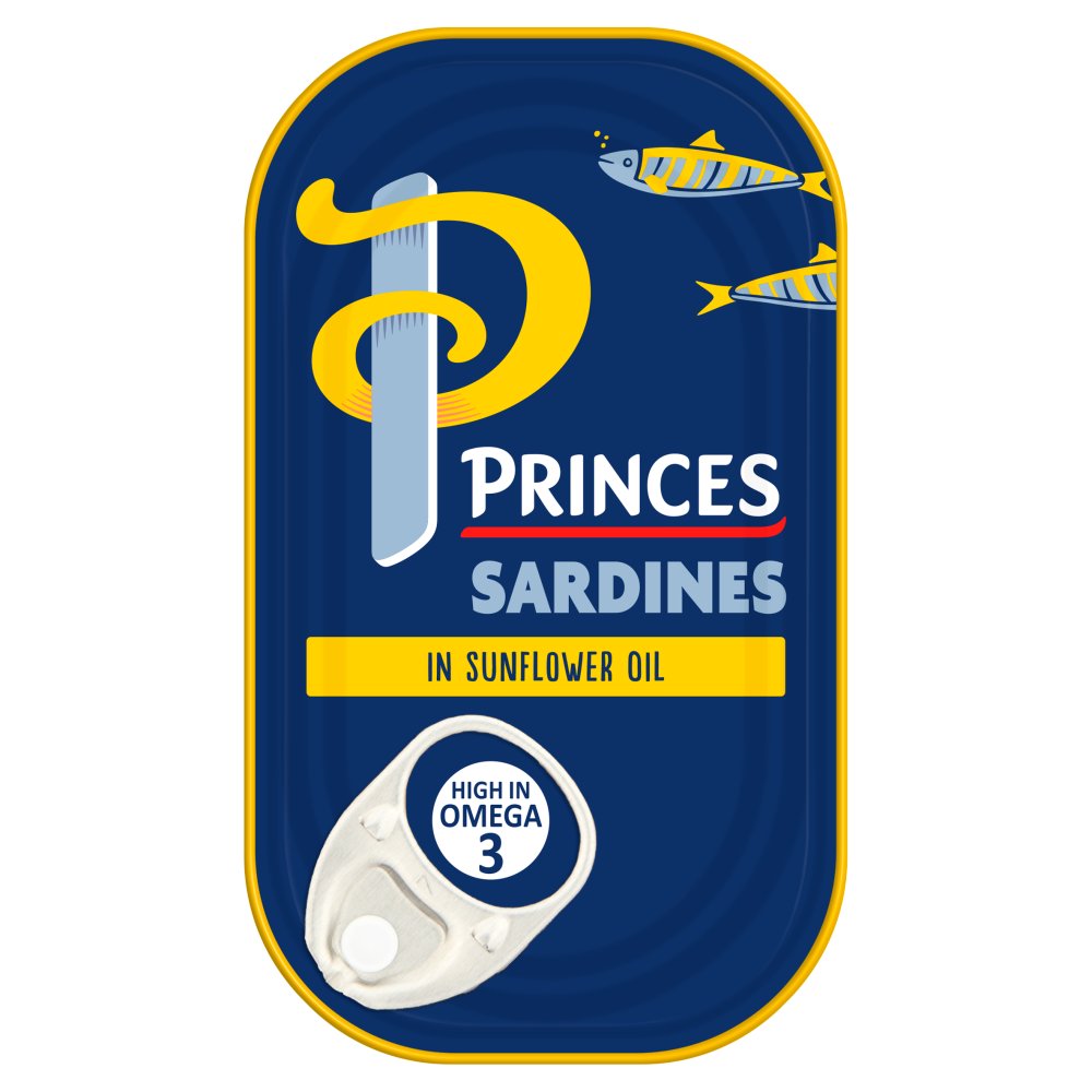 Princes Sardines in Sunflower Oil 120g 120g × 10 × 1