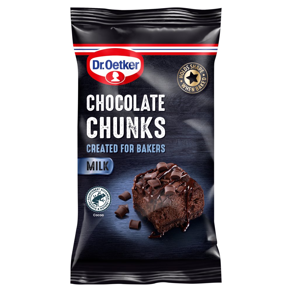 Dr. Oetker Chocolate Chunks Milk 100g 100g × 9 × 1