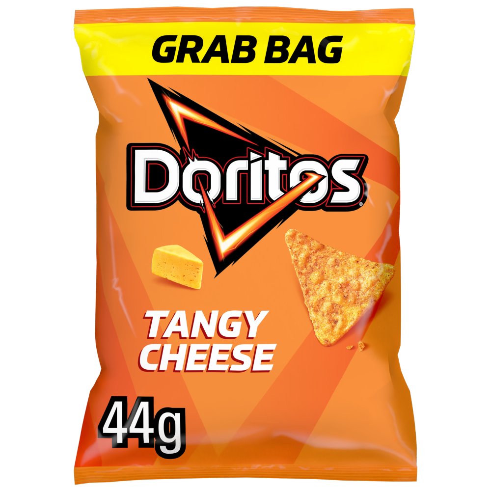 Doritos Tangy Cheese Crisps Grab Bag Tortilla Chips 44g 44g × 32 × 1