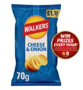 Walkers Cheese & Onion Sharing Crisps 70g   RRP 70g × 18 × 1