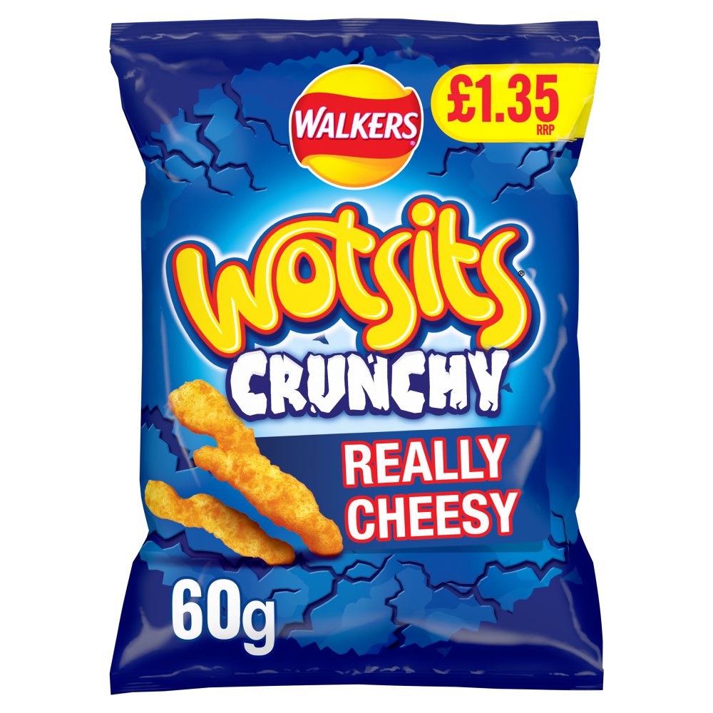 Wotsits Crunchy Cheese Sharing Crisps 60g RRP 60g × 15 × 1