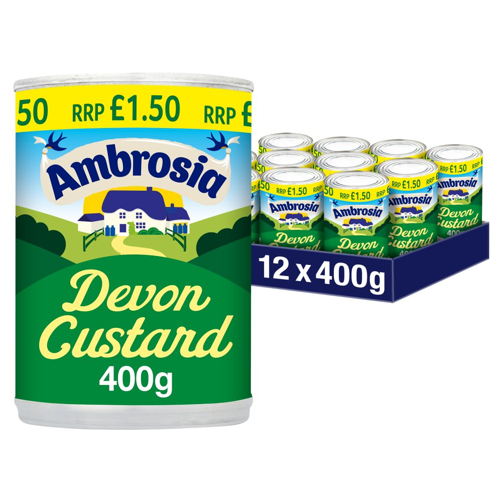 Ambrosia Devon Custard Dessert Can 400g RRP  400g × 12 × 1