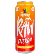 Rubicon Raw Energy Orange & Mango 500ml 500ml × 12 × 1