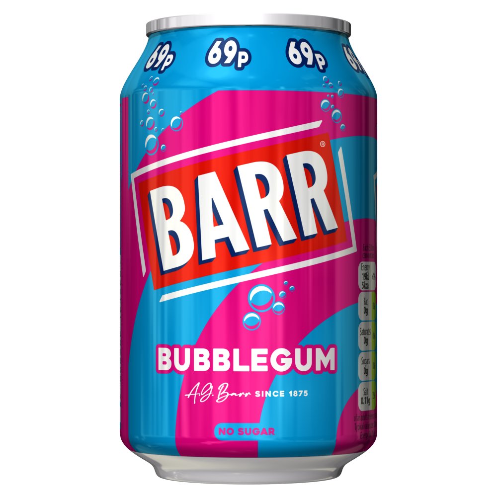 Barr Bubblegum 330ml 330ml × 24 × 1
