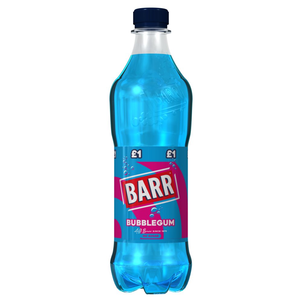 BARR Bubblegum Soft Drink Bottle 500ml   500ml × 12 × 1