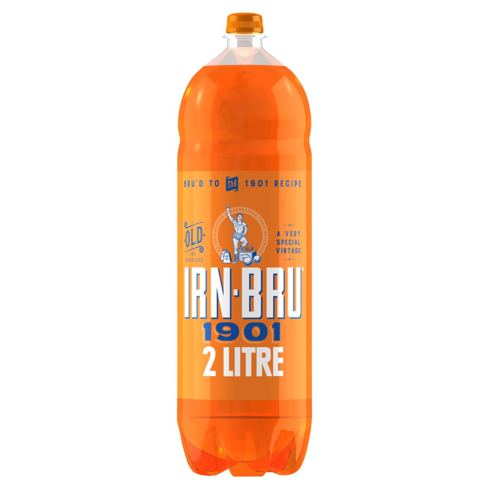 IRN-BRU 1901 Soft Drink Bottle 2L 2Ltr × 6 × 1