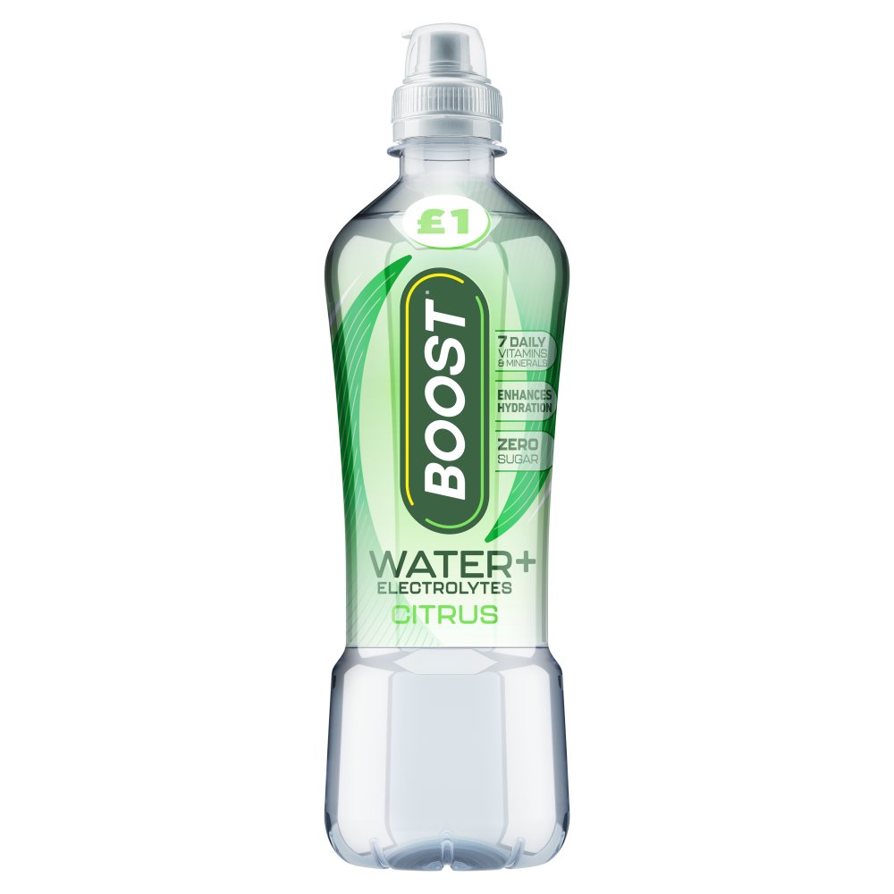 Boost Water+ Electrolytes Citrus Hydration Drink 500ml 500ml × 12 × 1