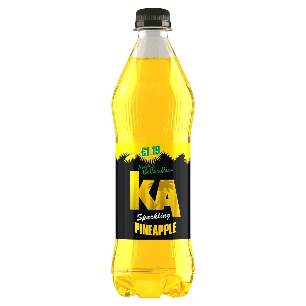 KA Pineapple Sparkling Soft Drink Bottle 500ml 500ml × 12 × 1