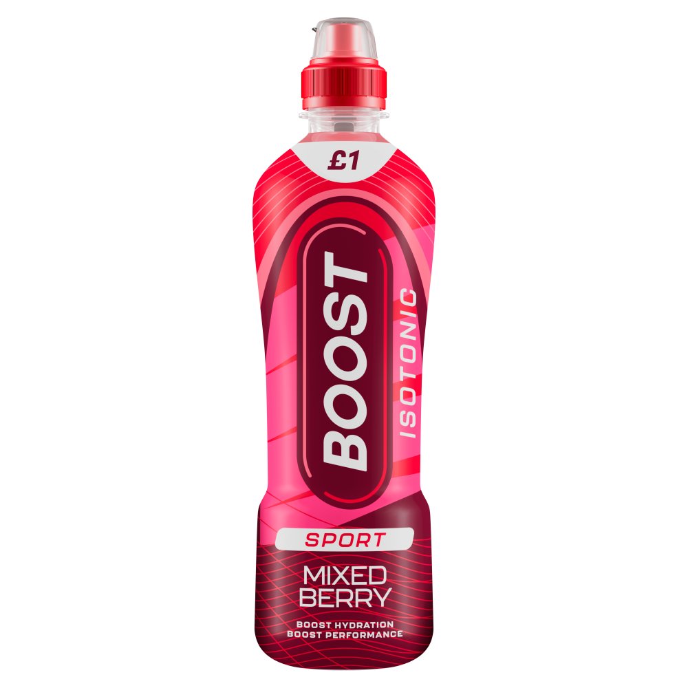 Boost Sport Mixed Berry Isotonic Drink Bottle 500ml 500ml × 12 × 1
