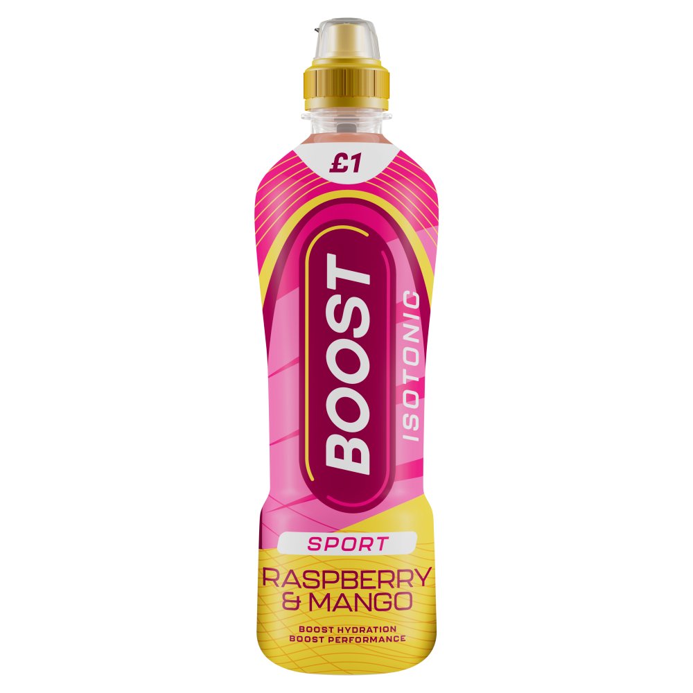 Boost Sport Raspberry Mango Isotonic Drink Bottle 500ml 500ml × 12 × 1