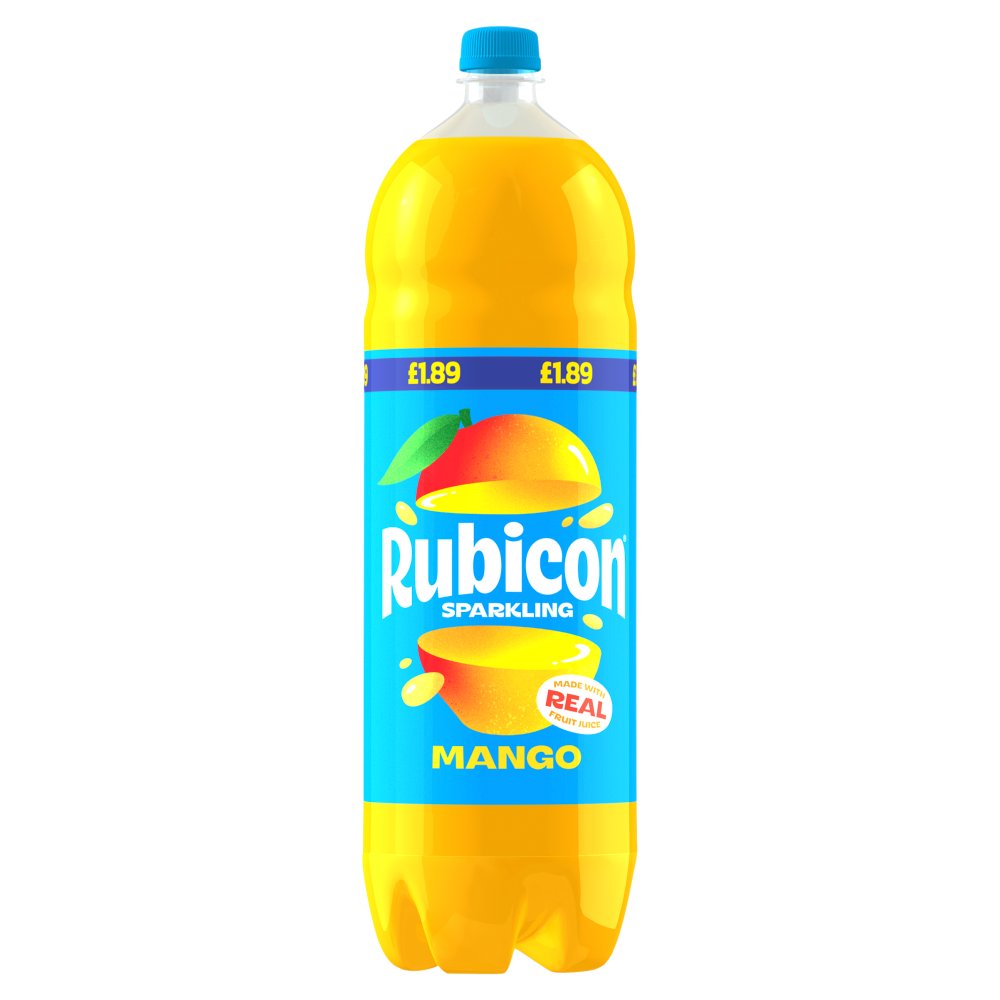 Rubicon Sparkling Mango Soft Drink Bottle 2L   2Ltr × 6 × 1