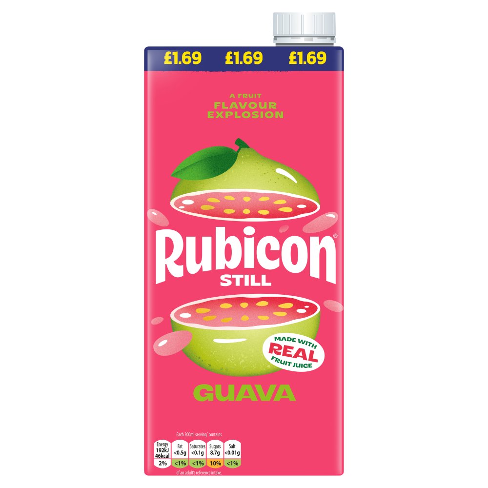 Rubicon Guava Juice Drink 1 Litre 1Ltr × 12 × 1