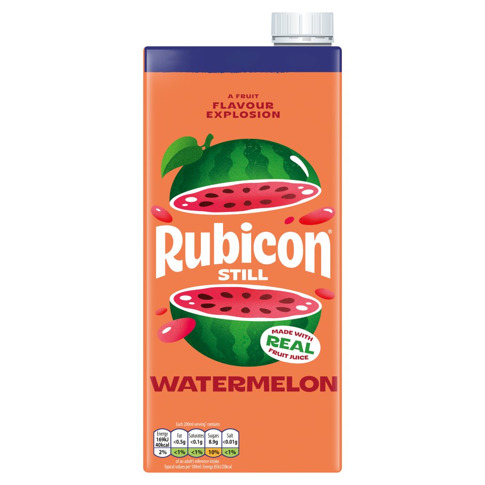 Rubicon Still Watermelon Juice Drink 1 Litre 1Ltr × 12 × 1