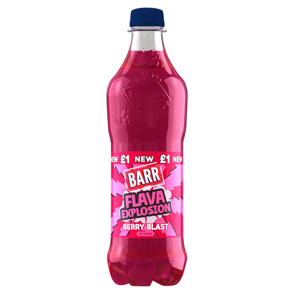 BARR Berry Blast Soft Drink Bottle 500ml   500ml × 12 × 1