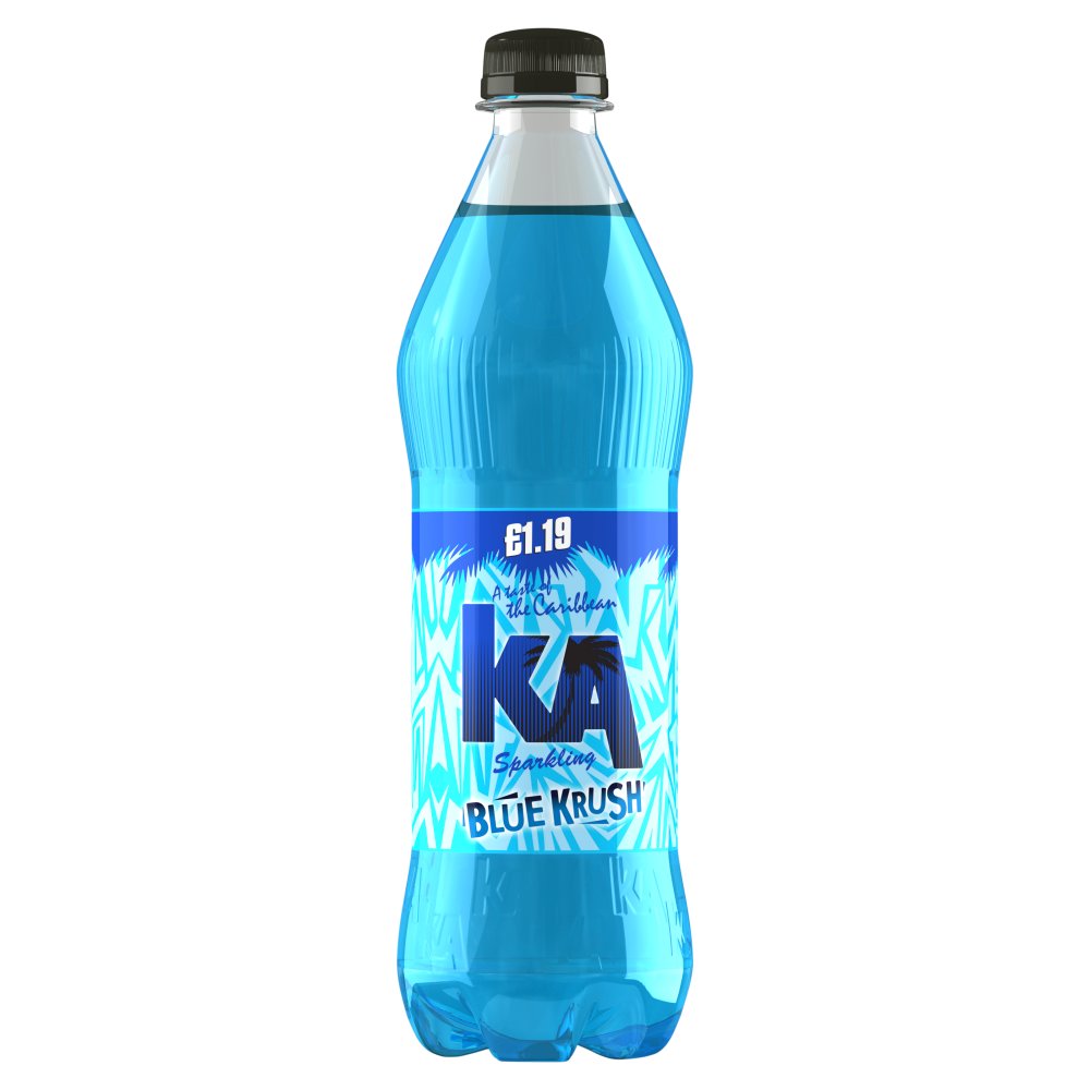 KA Sparkling Blue Krush Soft Drink 500ml 500ml × 12 × 1