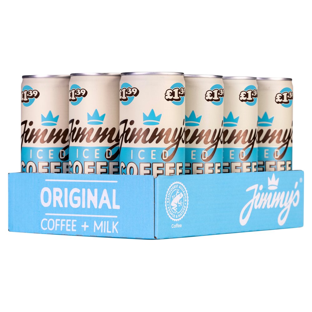 Jimmy’s Original Iced Coffee Cans 250ml 250ml × 12 × 1