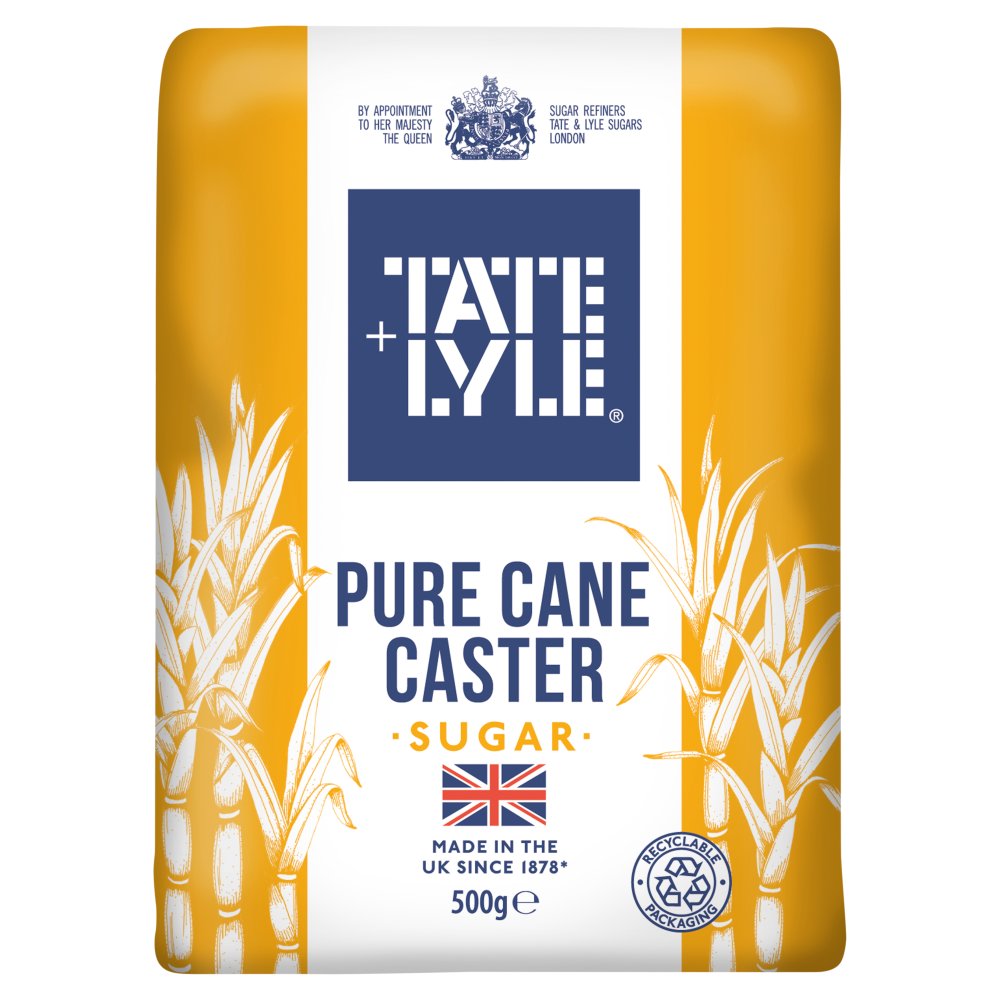 Tate & Lyle Pure Cane Caster Sugar 500g 500g × 10 × 1