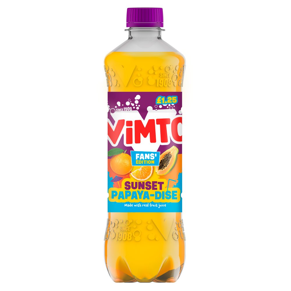 Vimto Fans’ Edition Orange & Papaya Flavour 500ml 500ml × 12 × 1