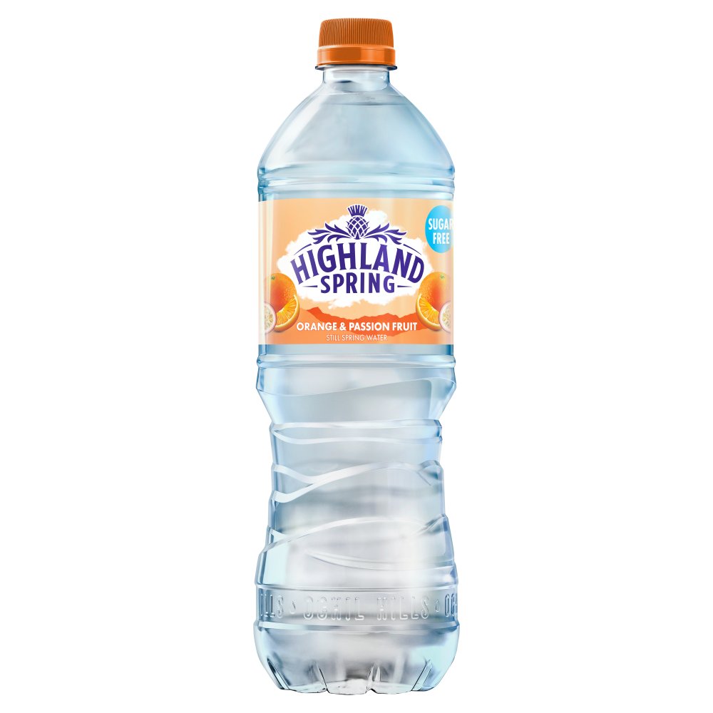 Highland Spring Orange & Passion Fruit Still Spring Water 750ml 750ml × 12 × 1