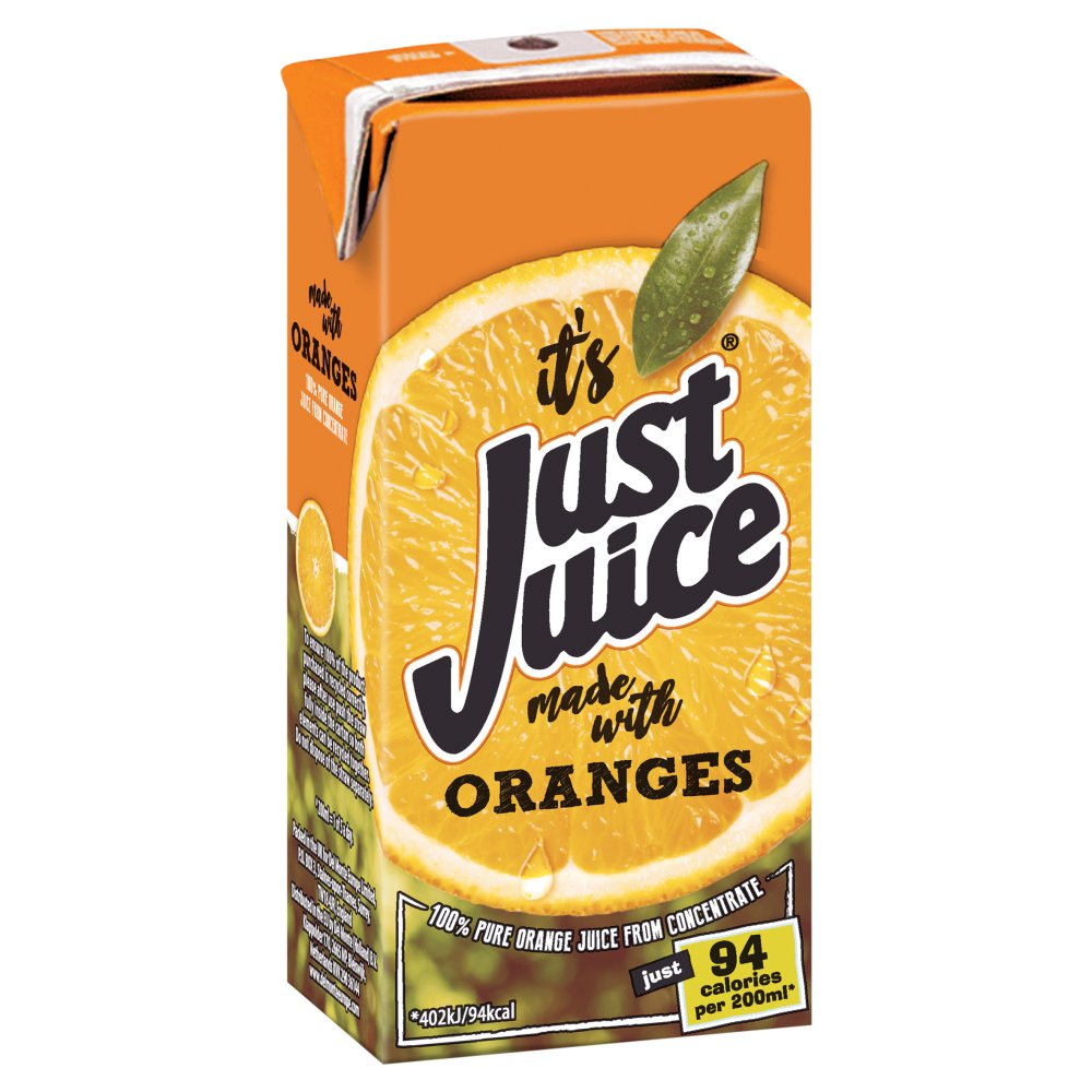 Just Juice Orange 200ml 200ml × 24 × 1
