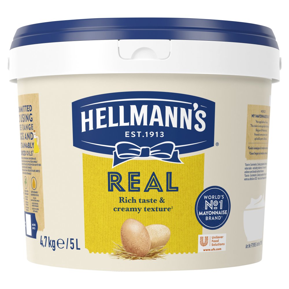 Hellmann’s Real Mayonnaise 5L 5Ltr × 1