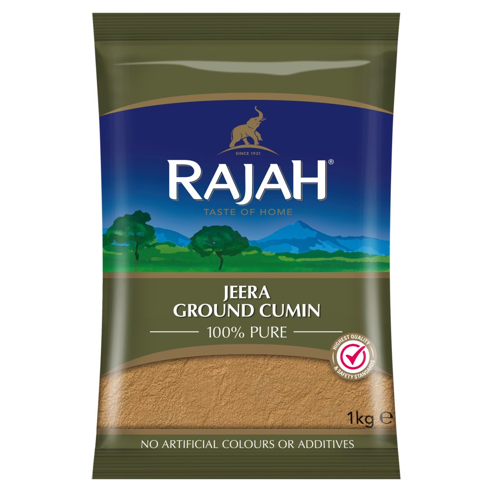 Rajah Jeera Cumin Ground Spices 1kg 1Kg × 6