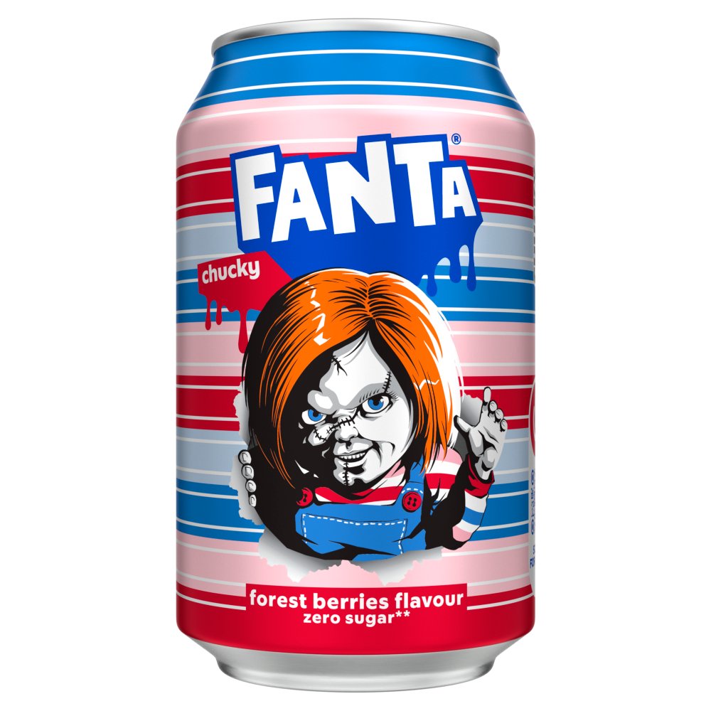 Fanta Forest Berries Zero Sugar 24 x 330ml Cans 330ml × 24 × 1
