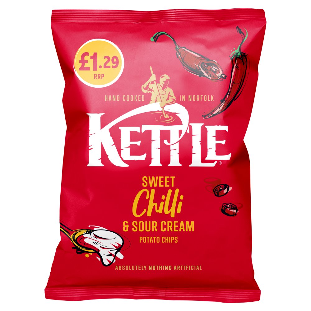 Kettle Sweet Chilli & Sour Cream Potato Chips 80g 80g × 12 × 1