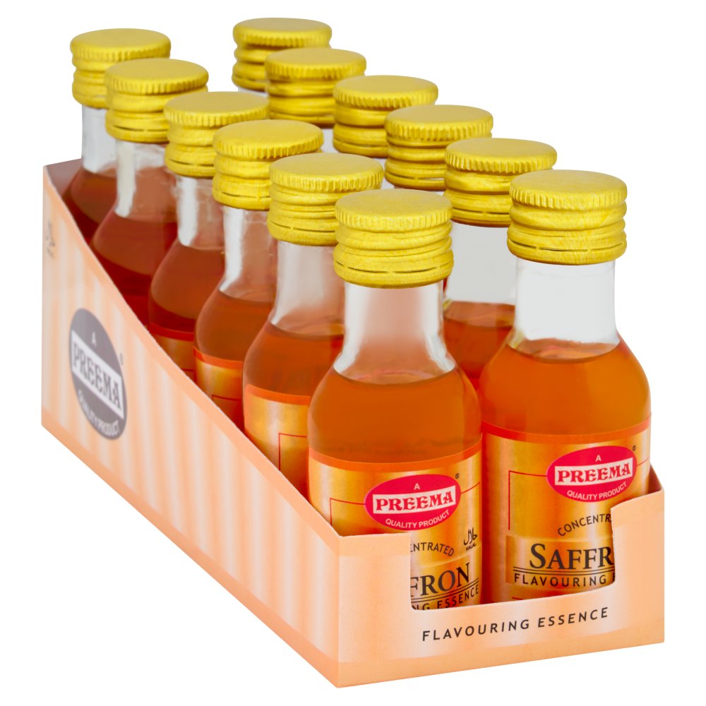Preema Concentrated Saffron Flavouring Essence 12 x 28ml 28ml × 12 × 1