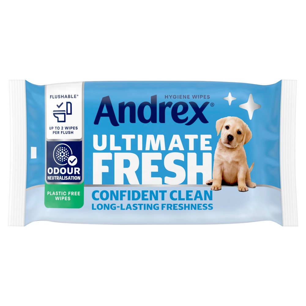 Andrex® ULTIMATE FRESH Hygiene Wipes Odour Control Moist Toilet Tissue Single Pack (36 sheets) 36s × 4 × 3