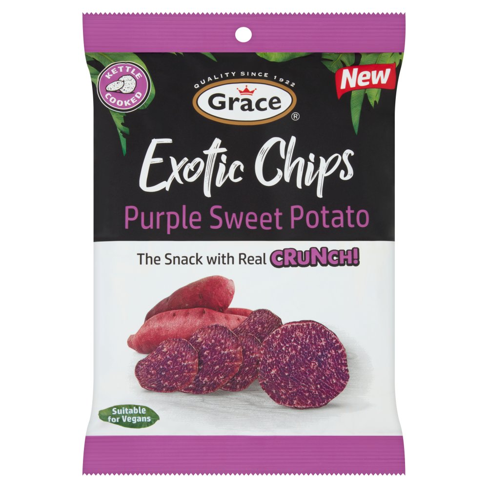 Grace Exotic Chips Purple Sweet Potato 75g 75g × 8 × 1