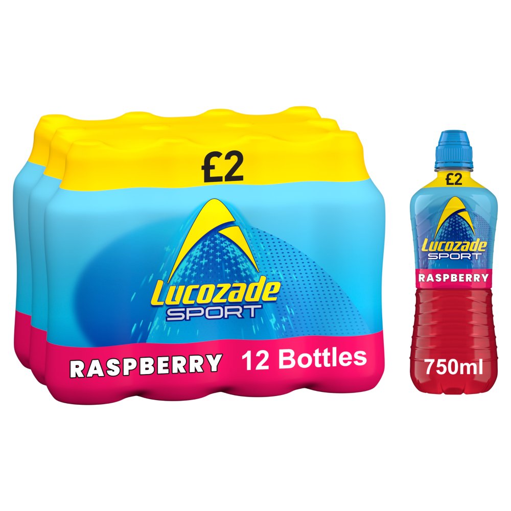 Lucozade Sport Drink Raspberry 750ml 750ml × 12 × 1