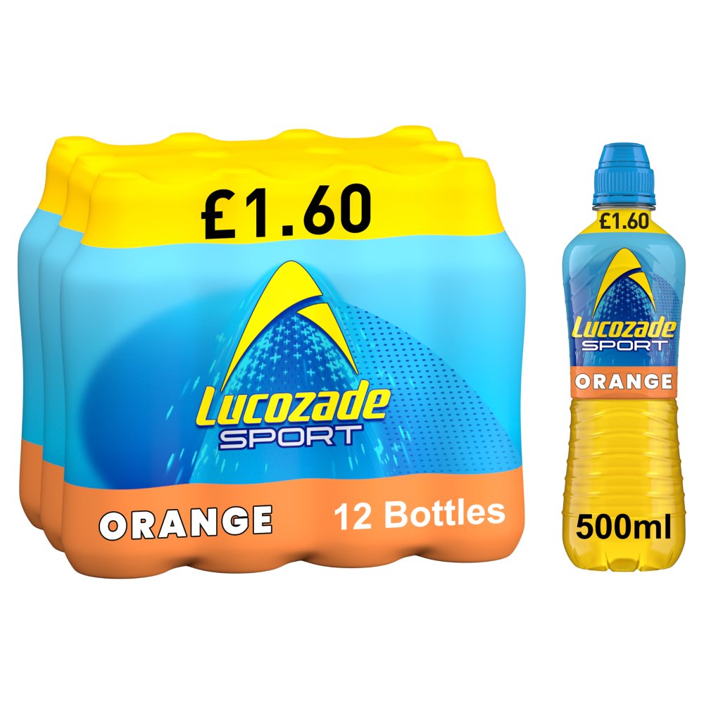 Lucozade Sport Drink Orange 500ml   500ml × 12 × 1