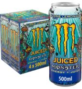 Monster Energy Drink Aussie Style Lemonade 4 x 500ml 500ml × 6 × 1