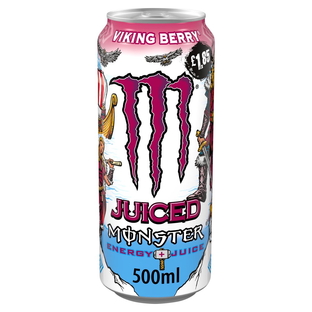 Monster Energy Drink Viking Berry 500ml   Can 500ml × 12 × 1