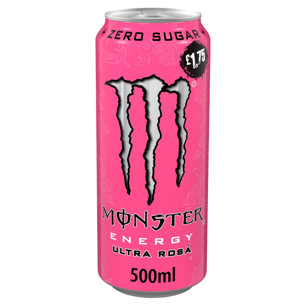 Monster Energy Drink Ultra Rosa 500ml   Can 500ml × 12 × 1