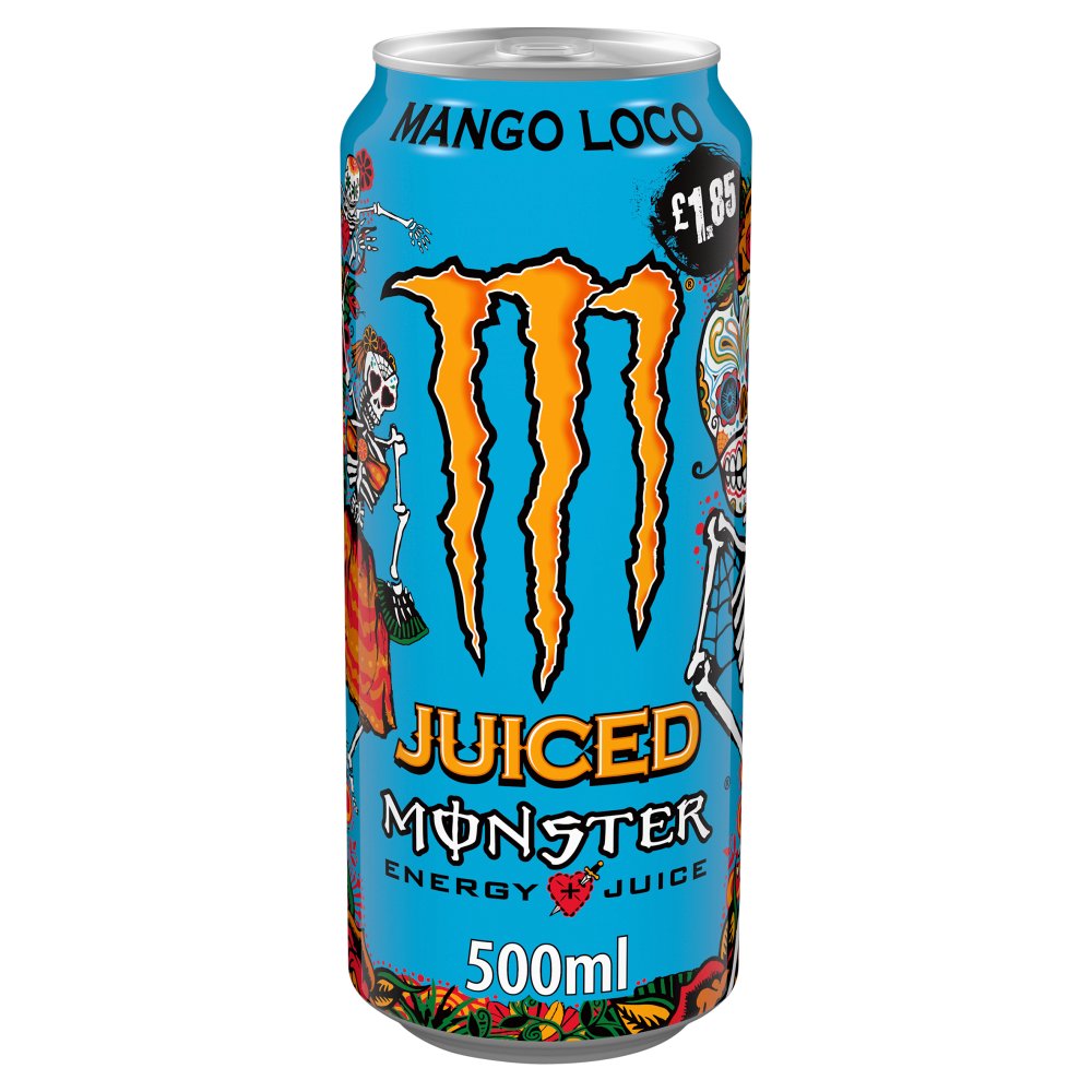 Monster Energy Drink Mango Loco 500ml   Can 500ml × 12 × 1